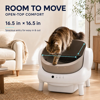 Snout & Pounce™ Self-Cleaning Cat Litter Box