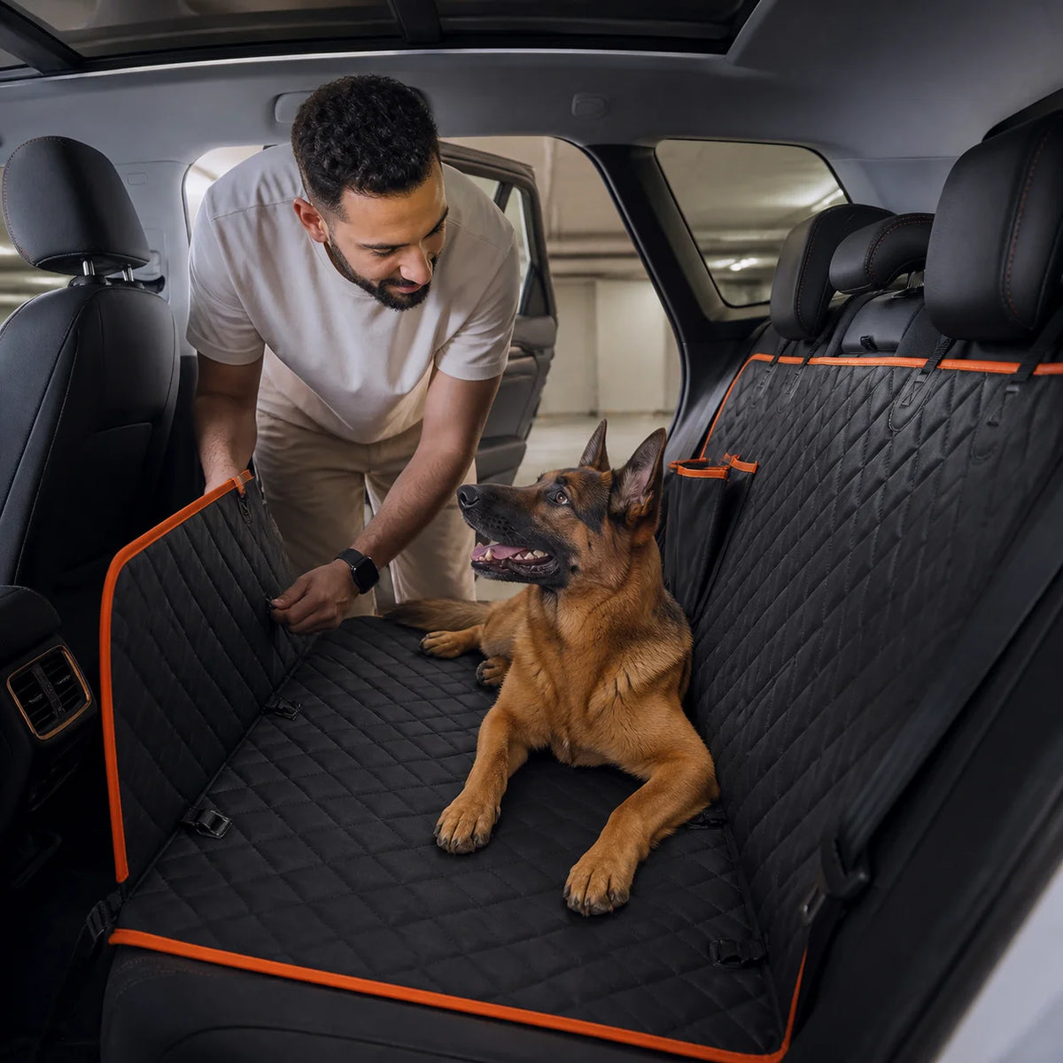 Snout & Pounce™ Waterproof Pet Car Seat Cover