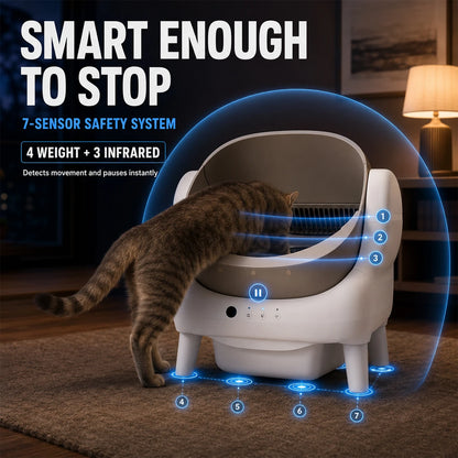 Snout & Pounce™ Self-Cleaning Cat Litter Box