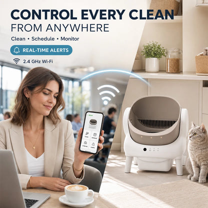 Snout & Pounce™ Self-Cleaning Cat Litter Box