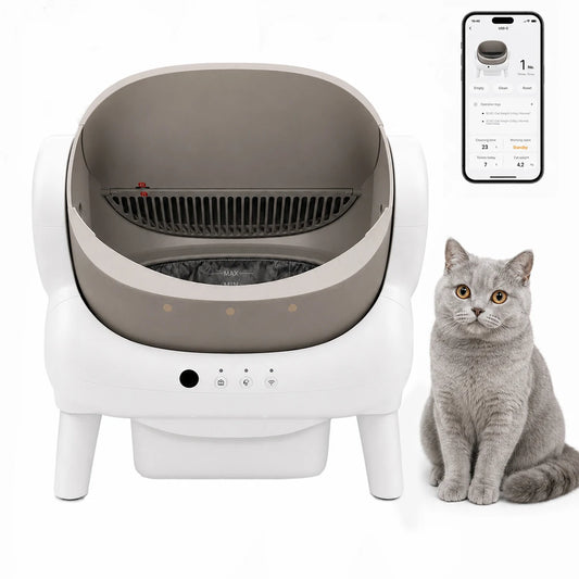 Snout & Pounce™ Self-Cleaning Cat Litter Box
