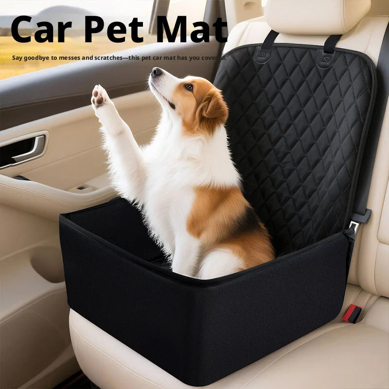 Waterproof Foldable Car Seat Cover, Rear Backseat Mat for Dogs & Cats