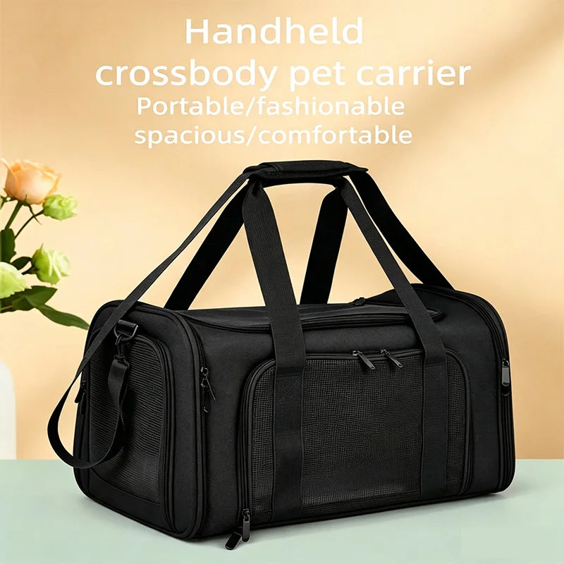 Airline Approved Dog Carrier Backpack Soft Side Pet Travel Bag for Small Dogs And Cats Lightweight Portable Cat Transport for Ou