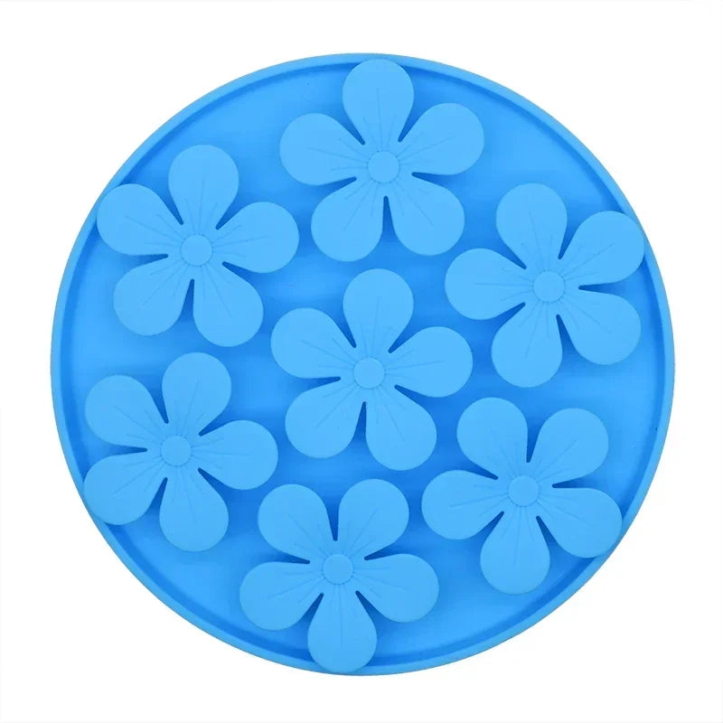 Pet Feeding Mat with Suction Cup Slow Food Bowl Silicone Lick Pad Dog Treat Dispensing Feeder for Dogs And Cats
