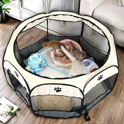 Snout & Pounce™ Portable Pet Playpen
