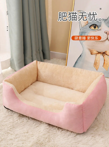 Winter Warm, All-season Plush Cat Pads for Cat and Dog Beds, Washable and Bite-resistant, Small, Medium and Large Dog Bed Pads