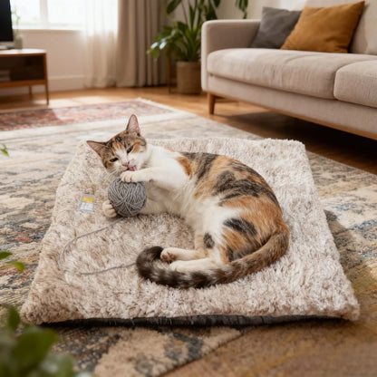 Winter Self-Heating Pet Pad Blanket for Dogs Cats, No Electricity Thermal Mat with Anti-Slip BottomWarm Cushion for Puppy Kitten