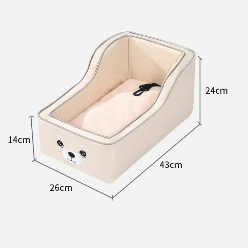 Travel Small Dog Carriers Safe Transport Pet Car Central Control Dog Seat Bed for Cats Car Front Seat Travel Carrier