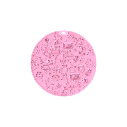 Pet Feeding Mat Silicone Dog Licking Pad Square Dogie Feeding Training Pad for Dry-wet Food Dog Feeder Pet Mat Water Feeding Mat