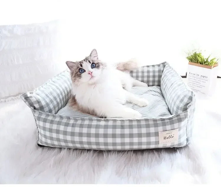 Indoor Dogs Small Medium Cat Sofa Sleeping Bed Pet Nest Cat Bed Pet Sofa Sleeping Bed Furniture Pet Supplies Accessories