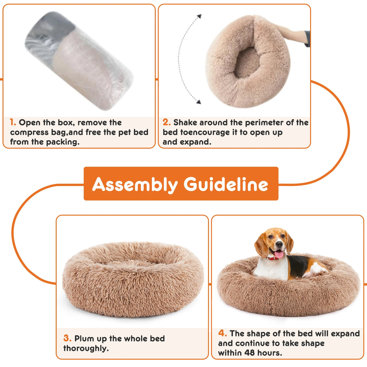 Snout & Pounce™ Calming Pet Bed