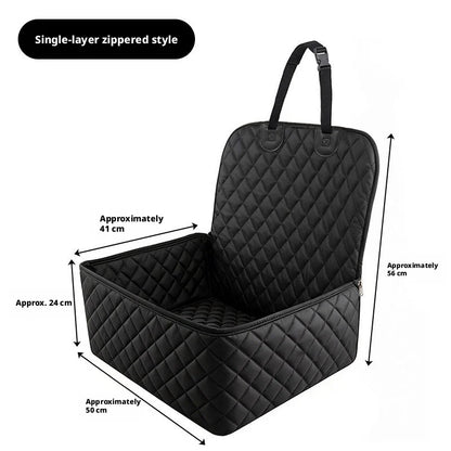 Waterproof Foldable Car Seat Cover, Rear Backseat Mat for Dogs & Cats