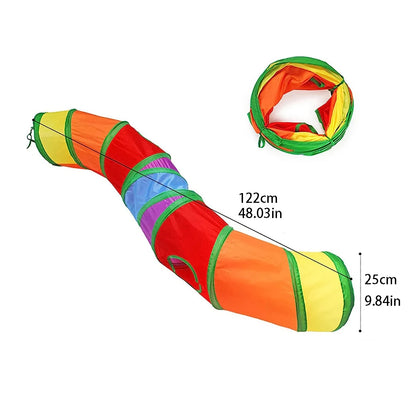 Snout & Pounce™ Foldable Cat Tunnel