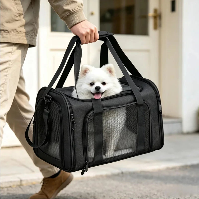 Airline Approved Dog Carrier Backpack Soft Side Pet Travel Bag for Small Dogs And Cats Lightweight Portable Cat Transport for Ou
