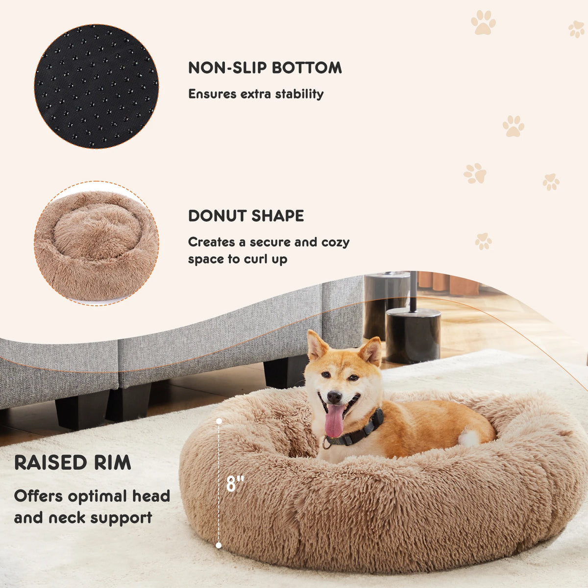 Snout & Pounce™ Calming Pet Bed