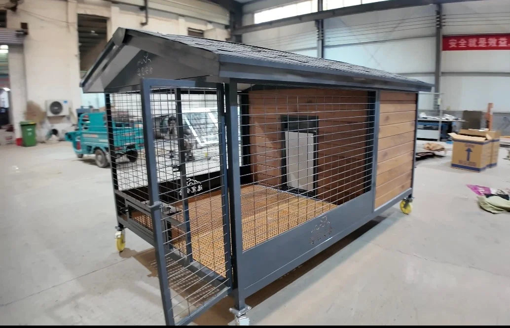 Weatherproof Eco Friendly Outdoor Dog House S M L Size Choices Durable Pet Shelter For Patio Garden