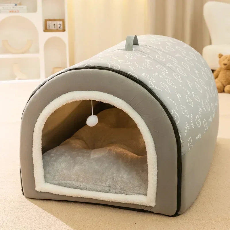 Hot Winter Warm Dog Removable Pet Dog Bed Cozy Pet Nest for Small Medium Dogs Cats Sleeping Bed Comfortable Pet House Supplies