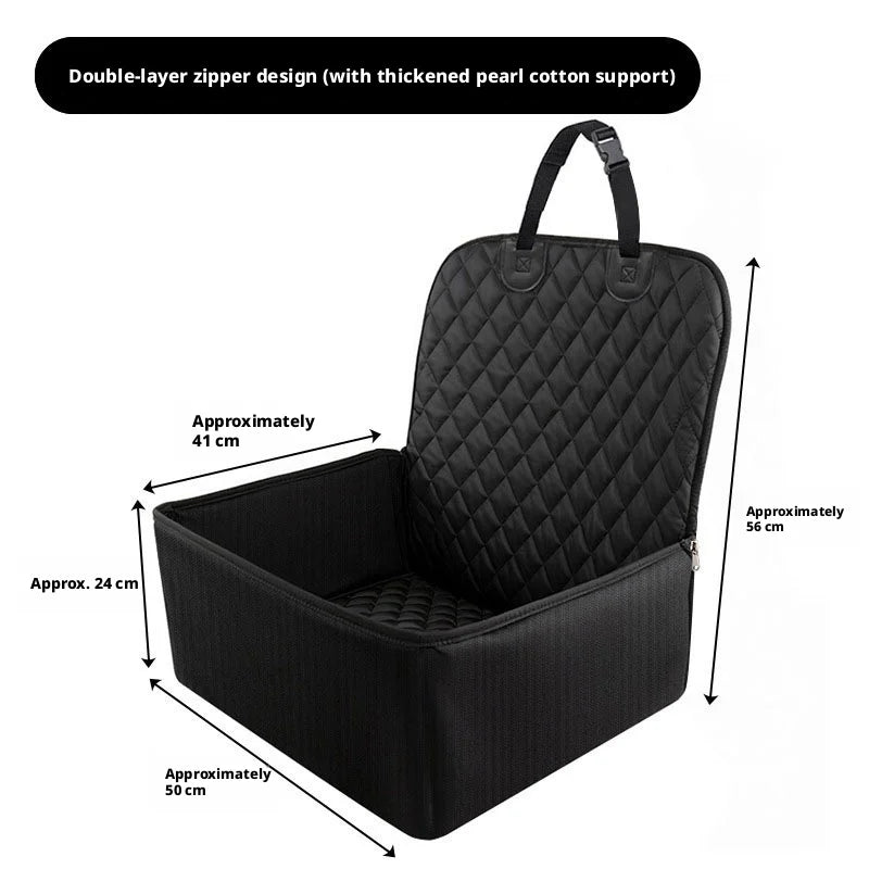 Waterproof Foldable Car Seat Cover, Rear Backseat Mat for Dogs & Cats