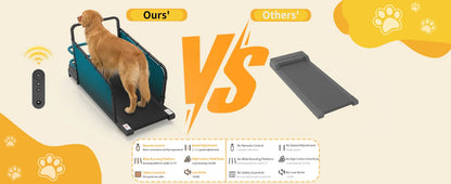 Dog Treadmill for Large Dogs, Adjustable Speed 1-8km/h Pet Running Machine with LED Display, Quiet Indoor Dog Exercise Equipment for Home Training, Track Time Distance Calories Burned