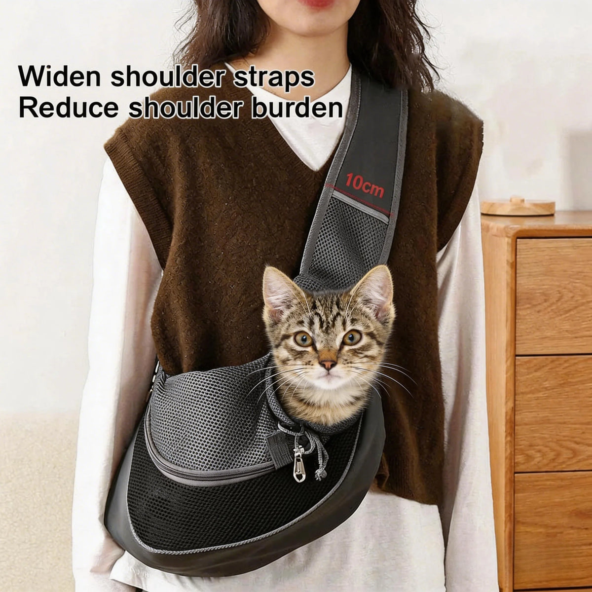 Snout & Pounce™ Hands-Free Pet Sling