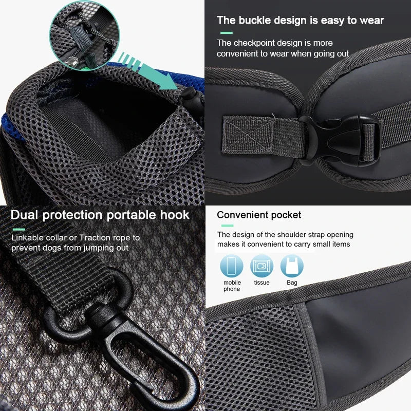 Snout & Pounce™ Hands-Free Pet Sling