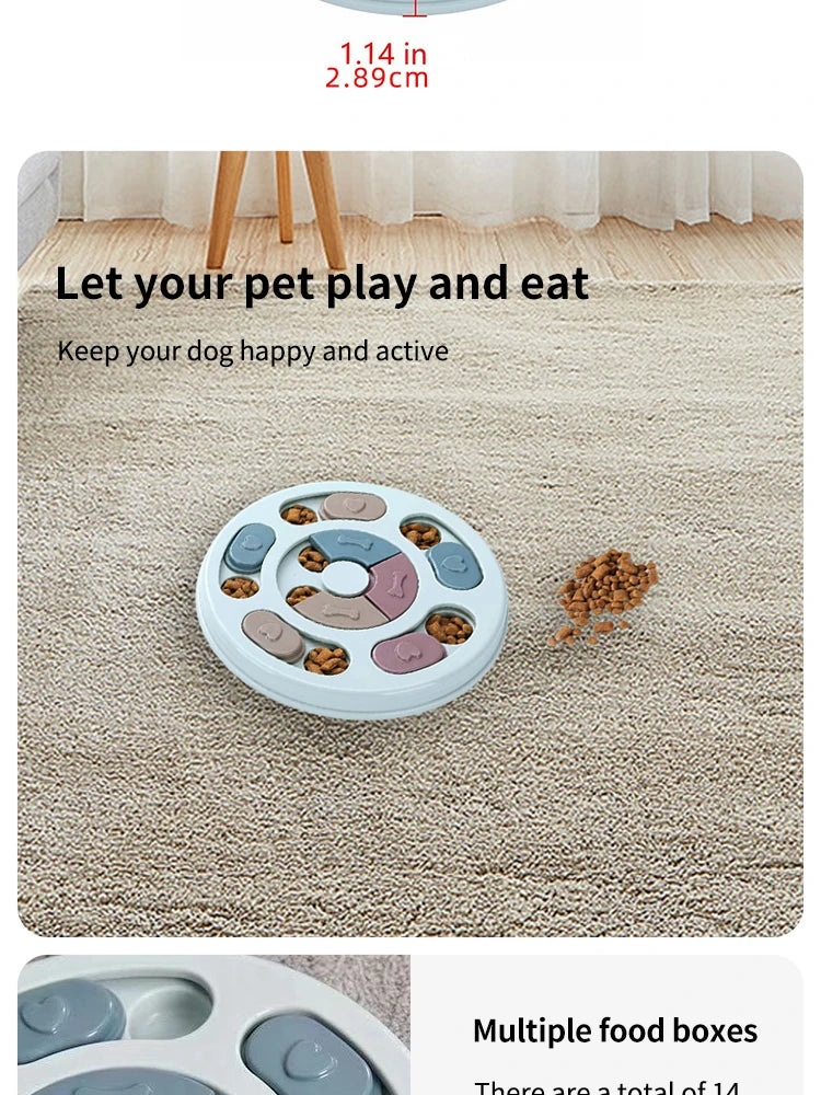 Pet Feeder Dog Educational Toys Increase Puppy Intellectual Food Dispenser Interactive Educational Feeding Toys