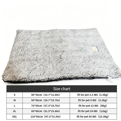 Winter Self-Heating Pet Pad Blanket for Dogs Cats, No Electricity Thermal Mat with Anti-Slip BottomWarm Cushion for Puppy Kitten