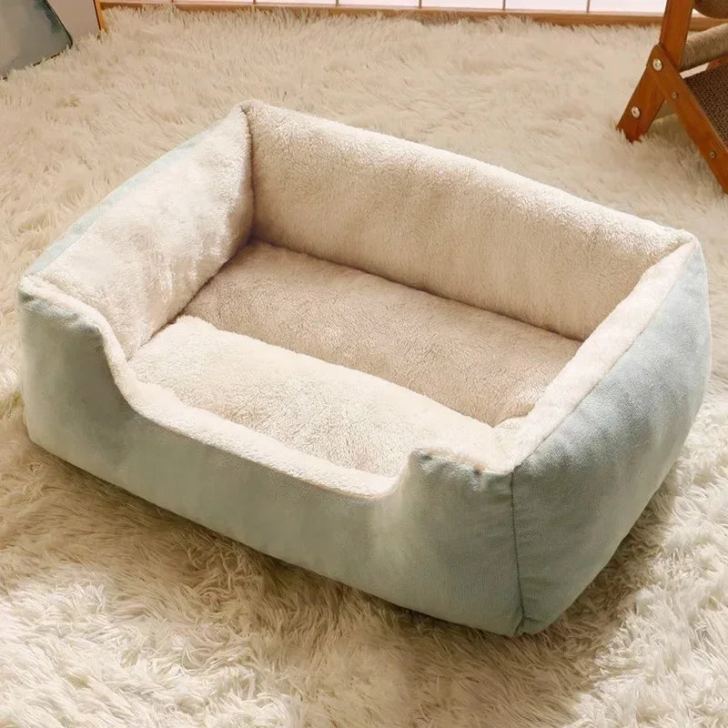 Winter Warm Pet Bed Small Medium Dog Cat Bed Teddy Comfortable Mat All Season Use