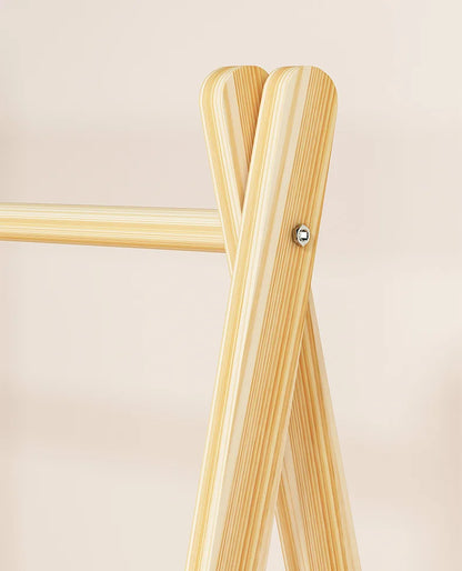 Pet floor hanger dog wardrobe solid wood puppy cat wardrobe coat rack dog hanger small clothes storage rack