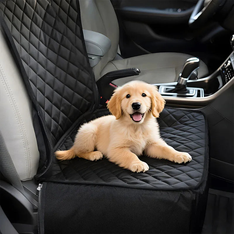 Waterproof Foldable Car Seat Cover, Rear Backseat Mat for Dogs & Cats