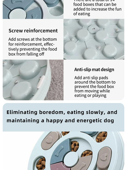Pet Feeder Dog Educational Toys Increase Puppy Intellectual Food Dispenser Interactive Educational Feeding Toys
