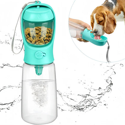 Snout & Pounce™ 3-in-1 Travel Water Bottle