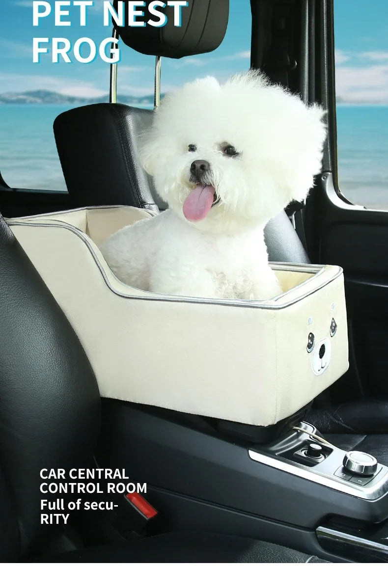 Travel Small Dog Carriers Safe Transport Pet Car Central Control Dog Seat Bed for Cats Car Front Seat Travel Carrier