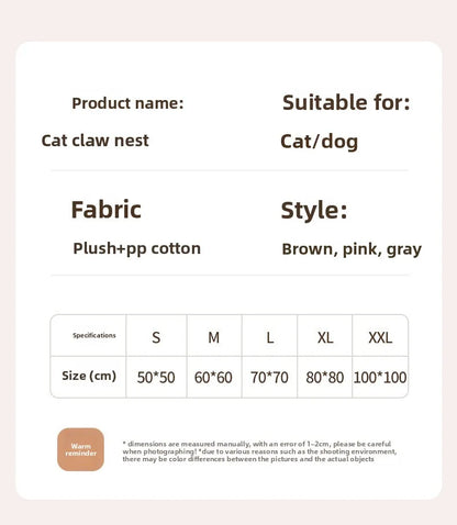 Fluffy Dog Bed Winter Warm Large Pet Products Small Sofa Baskets Pets Kennel Mat Puppy Cats Supplies Basket Blanket Accessories