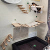 Modular Solid Wood Cat Shelves