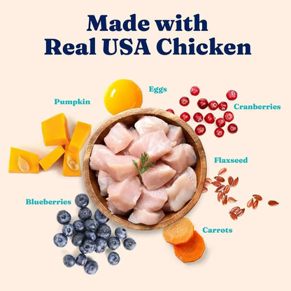 Premium High Protein Dry Cat Food Grain Free Gluten Free Nutritional Kibble with Omega 3 Fatty Acids Healthy Feline Diet Pet Nutrition Complete Balanced Daily Feed for Adult Cats Kittens Pet Care Supplies