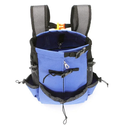 Strong Comfortable Oxford Cloth Dog Carrier Backpack for Cat Dogs High Quality Breathable Cycling Backpack for Outdoor Travel