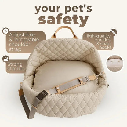 Multifunctional Pet Carrier: Handheld, 3-in-1, Car-Compatible Dog and Cat Bag, Portable Crossbody for Outings