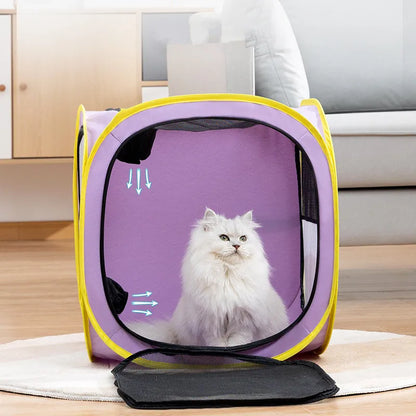 Pet Drying Box Cat Bath Blow Anti-escape Artifact for Puppies and Dogs Blow Drying Bag Household Water Dryer Portable Cat Cage