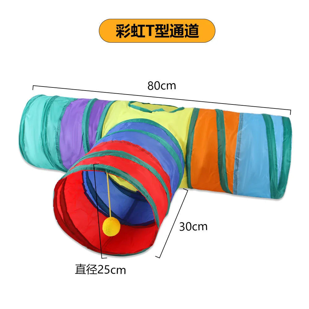 Snout & Pounce™ Foldable Cat Tunnel