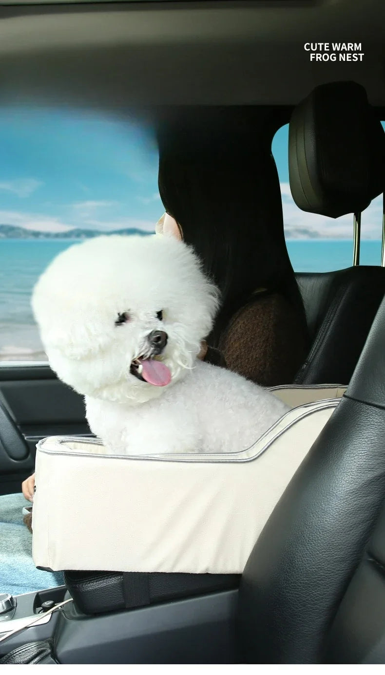 Travel Small Dog Carriers Safe Transport Pet Car Central Control Dog Seat Bed for Cats Car Front Seat Travel Carrier