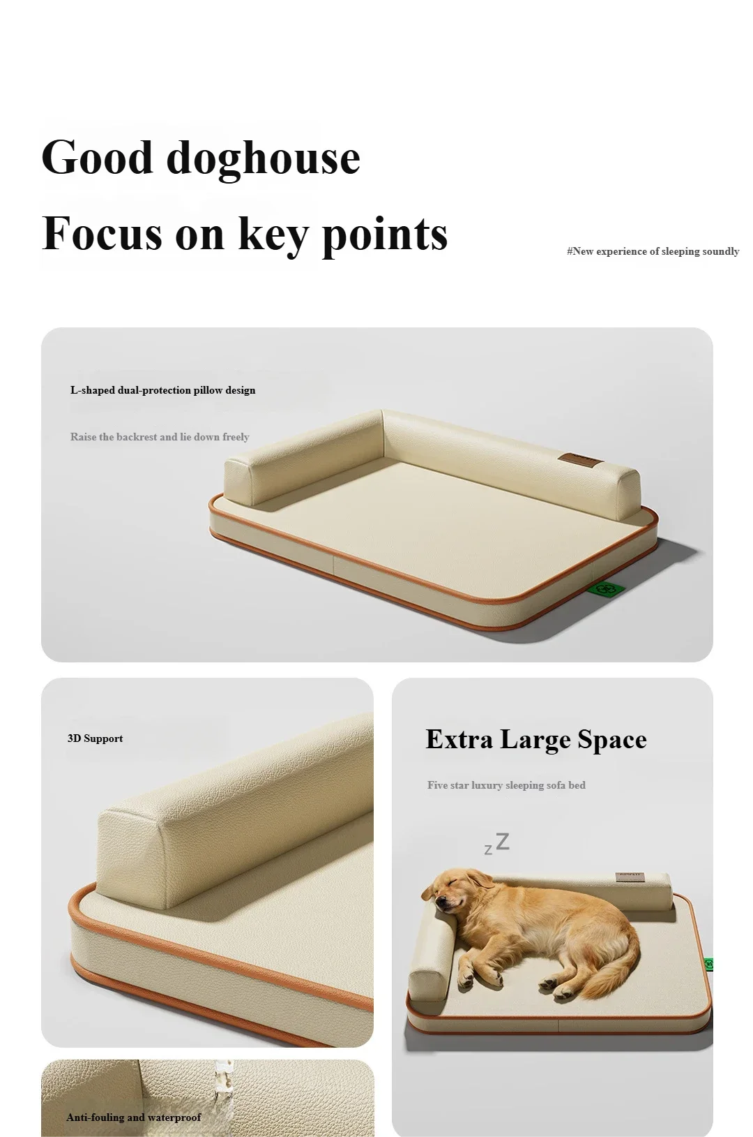 Bed for Large Dogs Medium Dog Big Cushion Bedding Cats Sofa Baskets Small Breeds Mat Cushions Accessories Blanket Pet Puppy Pets