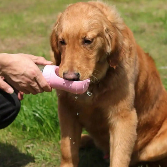 Snout & Pounce™ 3-in-1 Travel Water Bottle