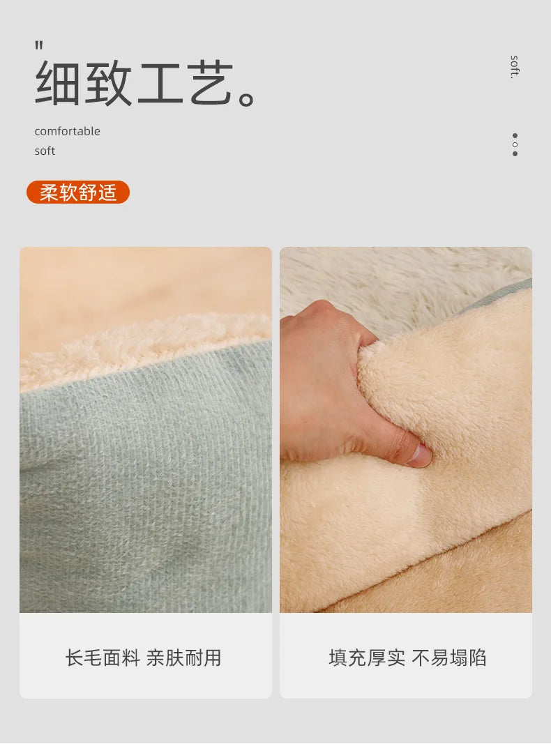 Winter Warm, All-season Plush Cat Pads for Cat and Dog Beds, Washable and Bite-resistant, Small, Medium and Large Dog Bed Pads