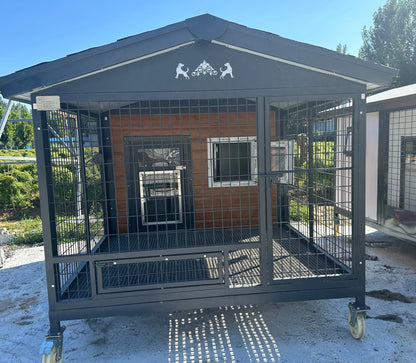 Weatherproof Eco Friendly Outdoor Dog House S M L Size Choices Durable Pet Shelter For Patio Garden