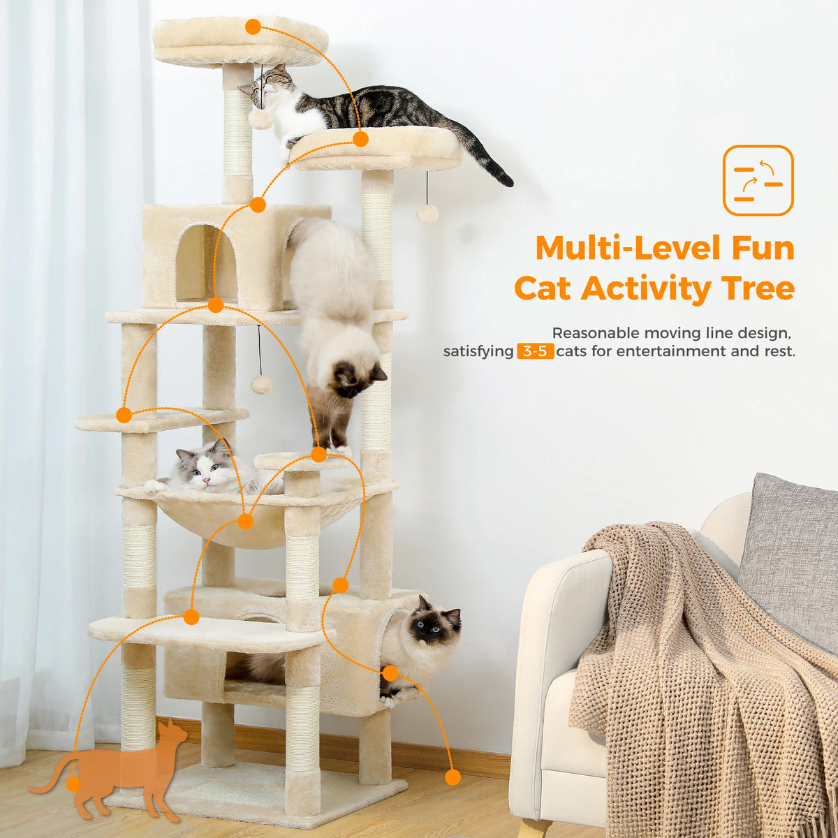 Snout & Pounce™ Luxury Cat Tree