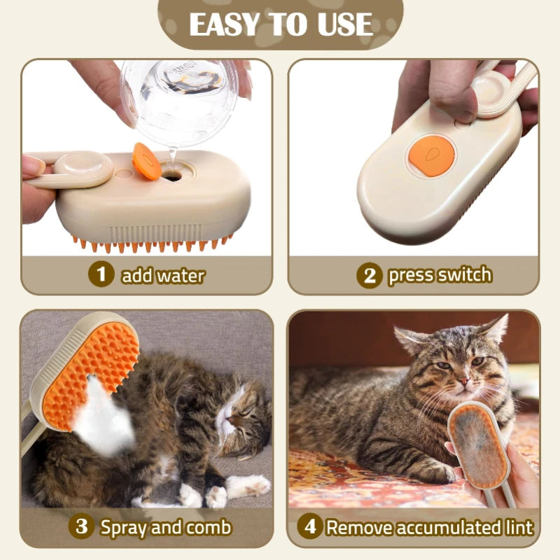 Snout & Pounce™ Mist Grooming Brush