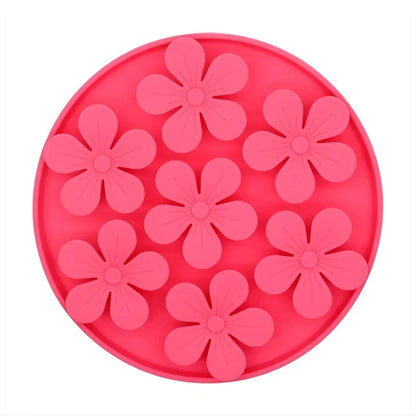 Pet Feeding Mat with Suction Cup Slow Food Bowl Silicone Lick Pad Dog Treat Dispensing Feeder for Dogs And Cats
