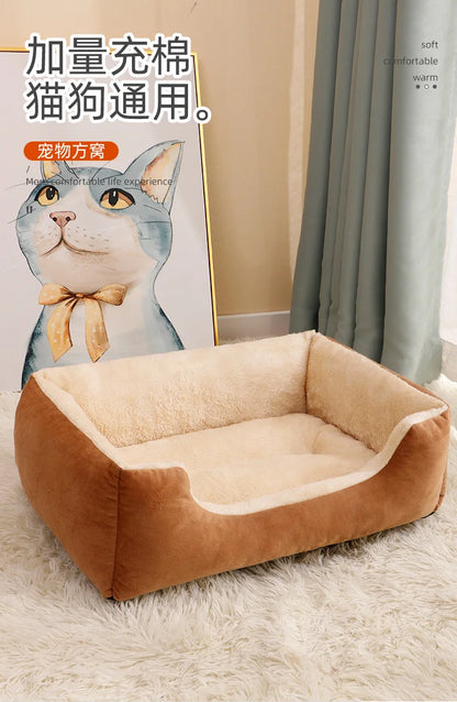 Winter Warm, All-season Plush Cat Pads for Cat and Dog Beds, Washable and Bite-resistant, Small, Medium and Large Dog Bed Pads