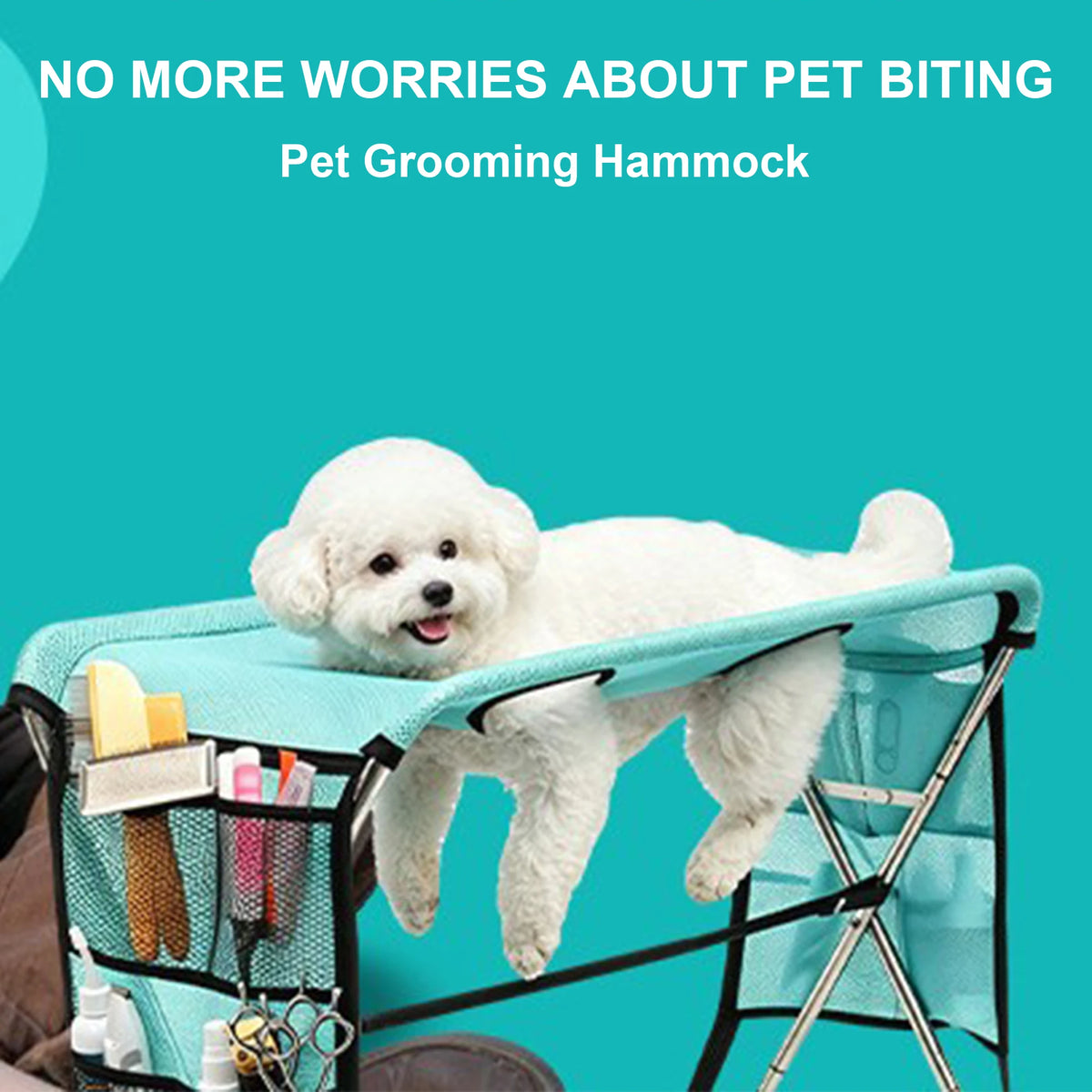 Foldable Pet Grooming Bath Table with Fixed Leash, Portable Dog Cat Washing Drying Trimming Table Anti-Slip Pet Bathing Stand Fo